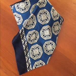Vintage blue navy 50s 60s retro tie